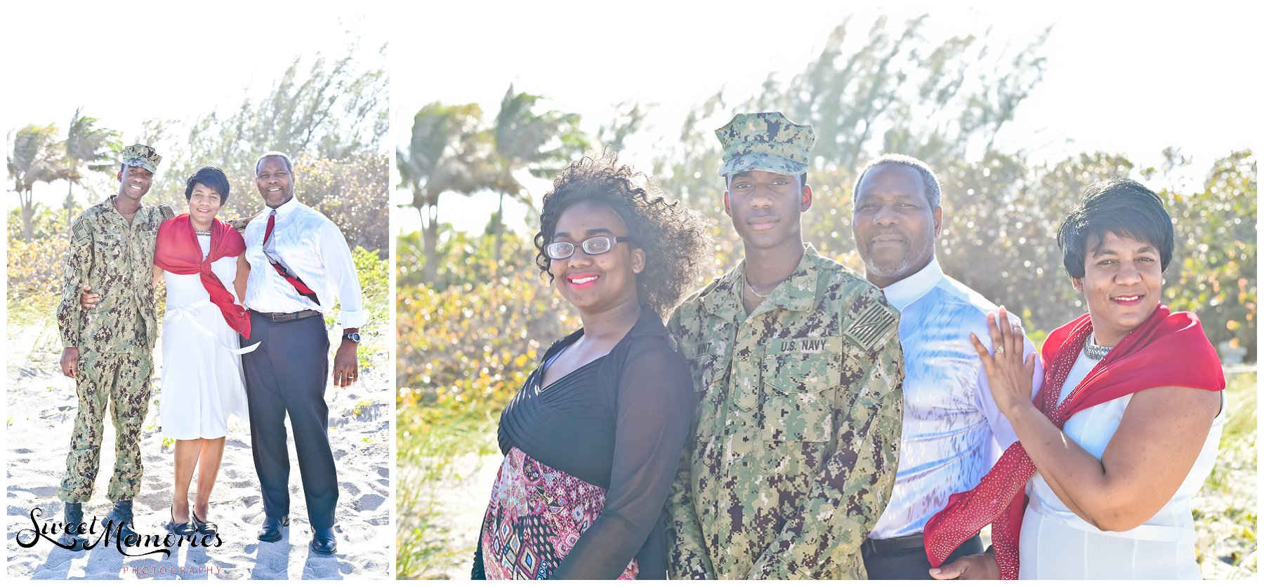 Military Family Session at South Inlet Park in Boca Raton - Florida Photographer