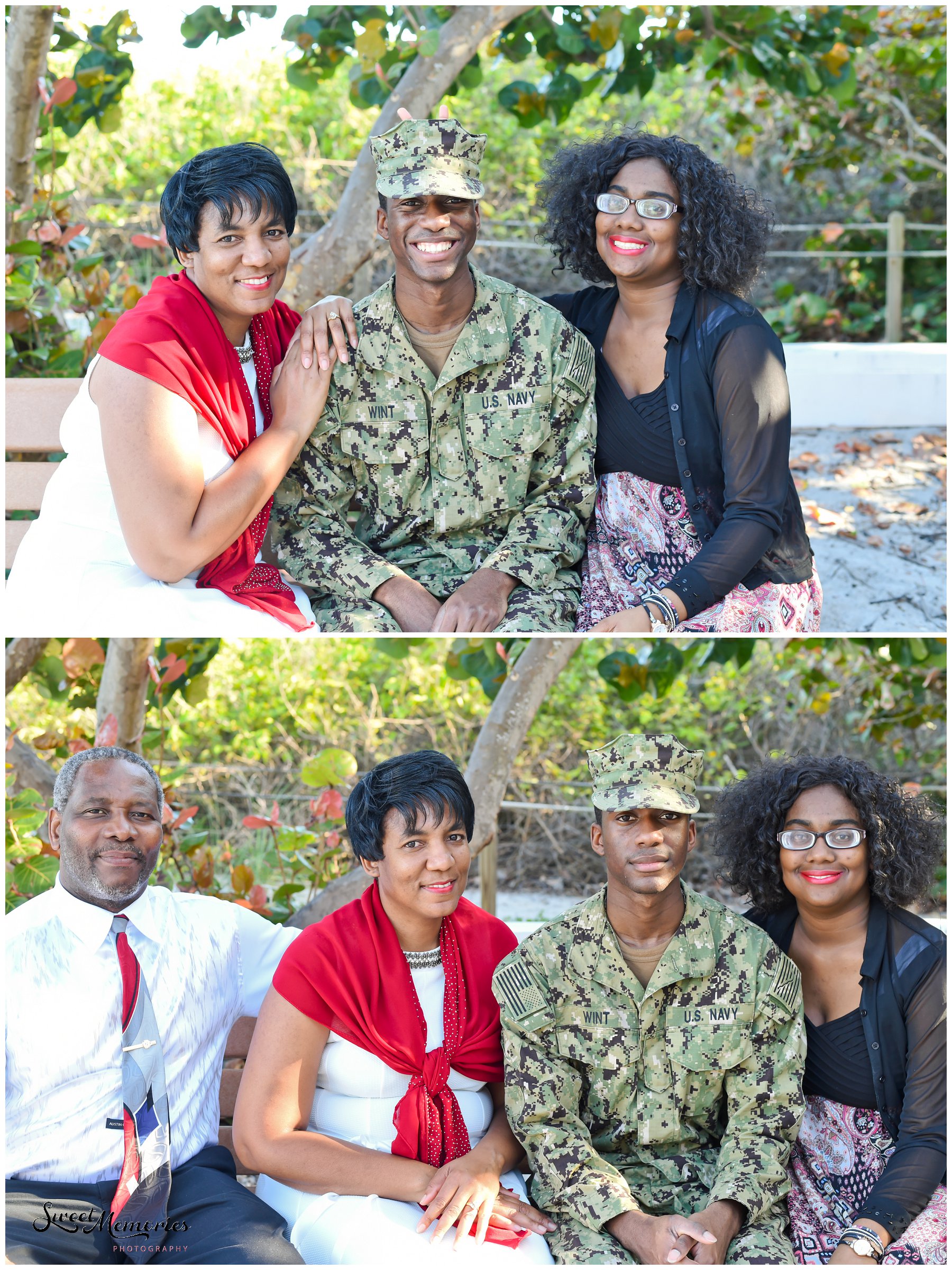 Military Family Session at South Inlet Park in Boca Raton - Florida Photographer