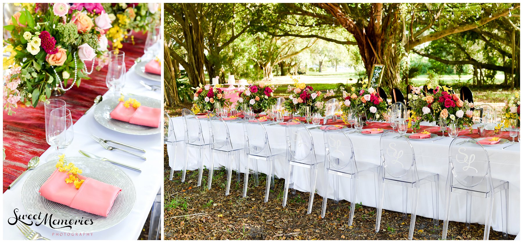 This Drive-In movie inspired wedding is the perfect inspiration for the bride who wants to wear her grandmother’s wedding gown, but still loves a contemporary approach. Set on the grounds of Florida Atlantic University, this outdoor wedding mixed classic with modern to create the most timeless wedding of all time.