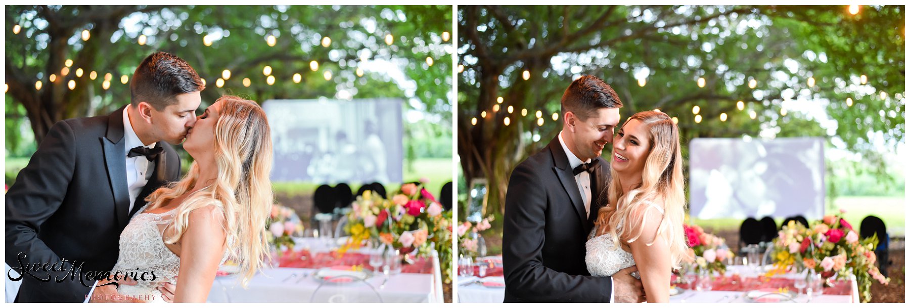 This Drive-In movie inspired wedding is the perfect inspiration for the bride who wants to wear her grandmother’s wedding gown, but still loves a contemporary approach. Set on the grounds of Florida Atlantic University, this outdoor wedding mixed classic with modern to create the most timeless wedding of all time.