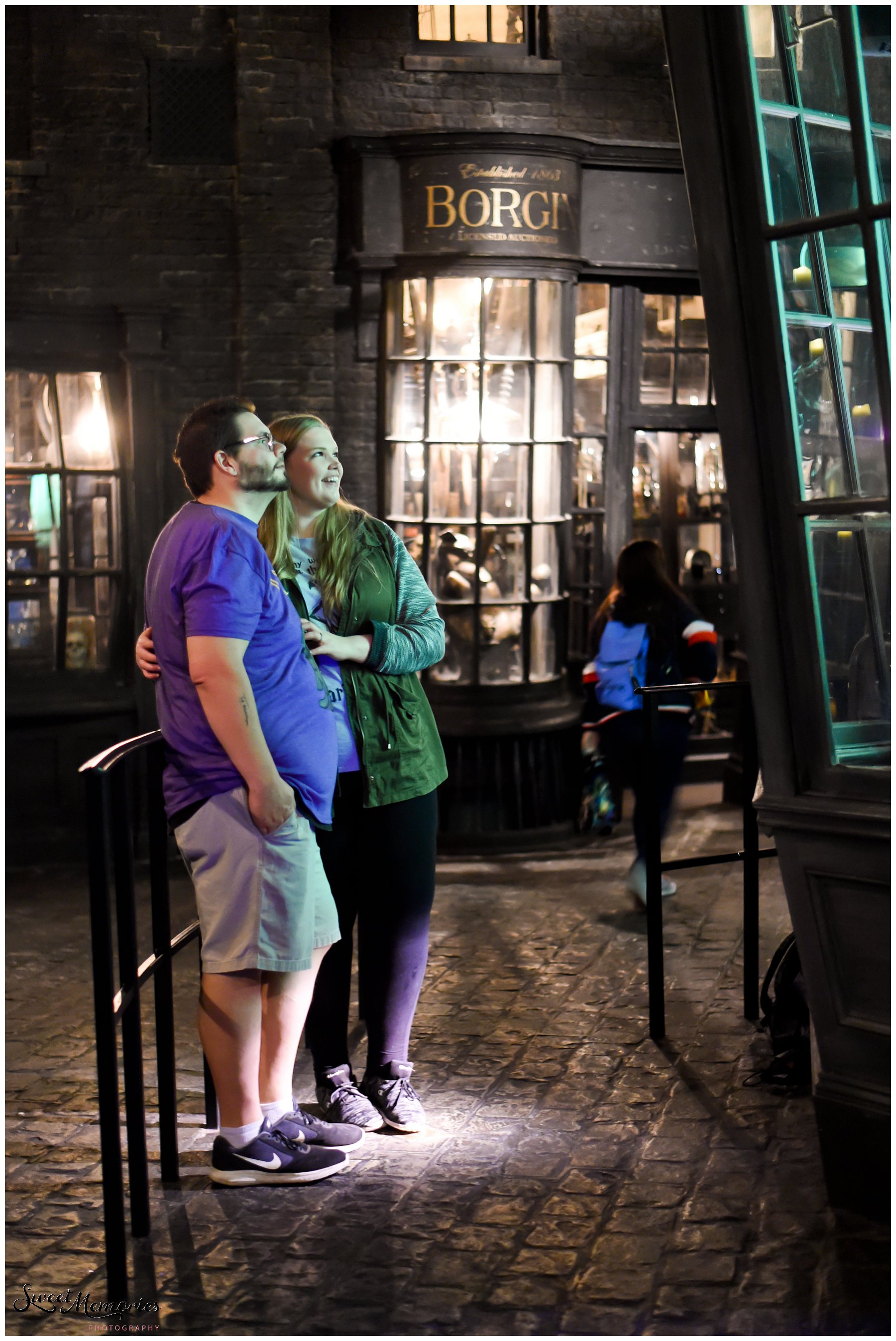 Zachary and Sara's Proposal at the Wizarding World of Harry Potter was a dream come true for this photographer, and for the bride-to-be. Fellow Harry Potter fans, these two came down to Orlando for a little vacation. Little did Sara know that she would be saying "yes" to the man of her dreams in front of Hogwarts!