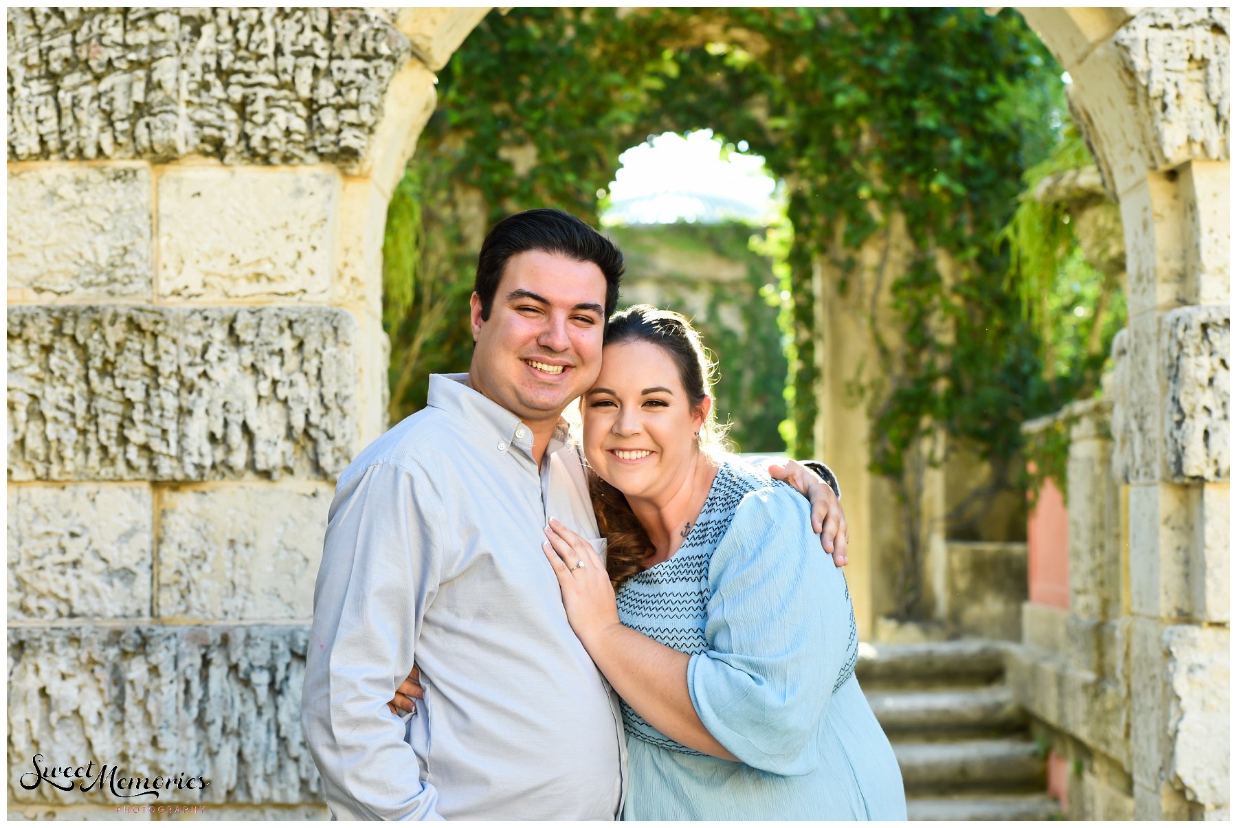 Nicki and Charlie's Vizcaya engagement session would never have taken place without the help of online dating. And if you didn't believe in soulmates, the "one, or people who were always meant to be, you will!