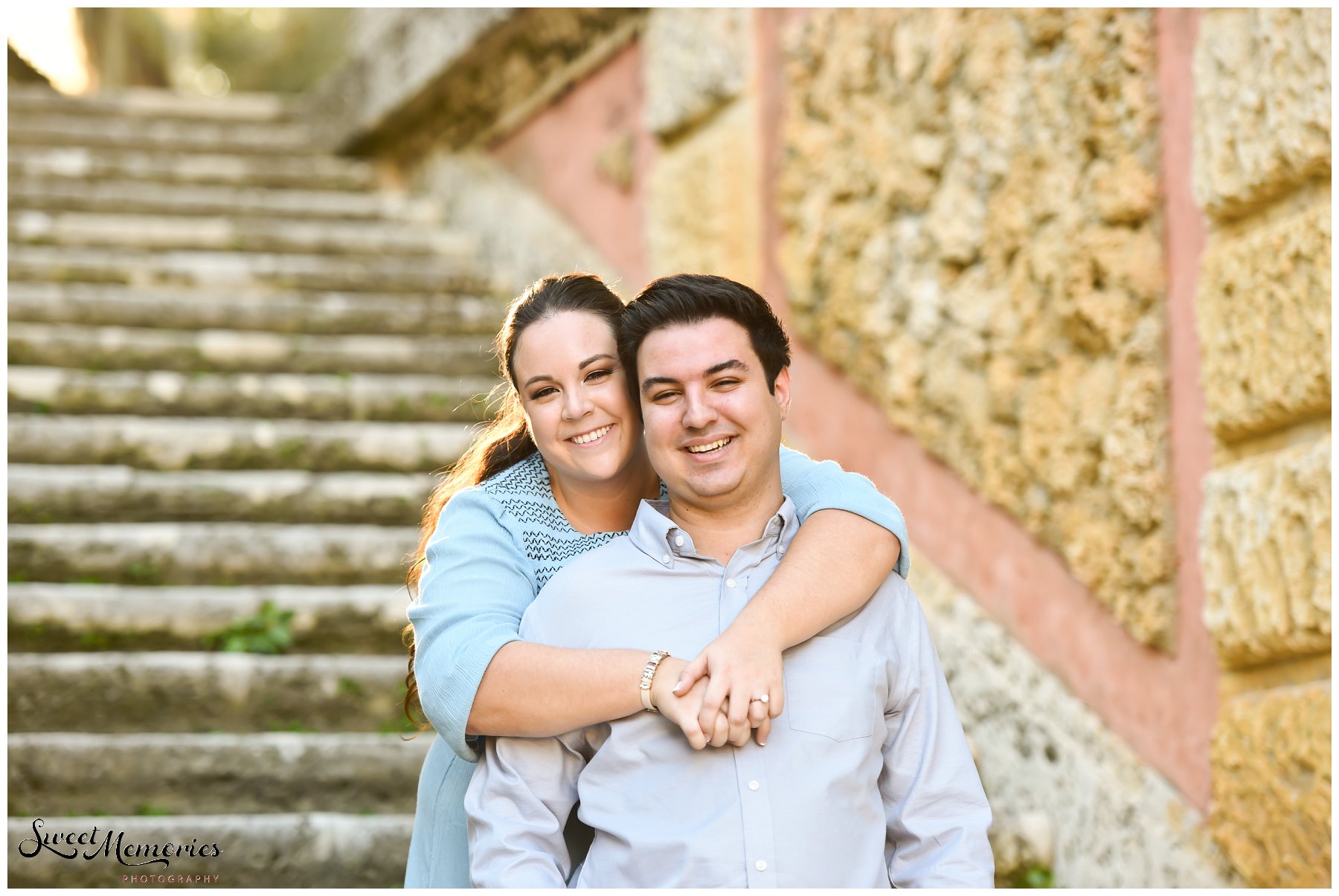 Nicki and Charlie's Vizcaya engagement session would never have taken place without the help of online dating. And if you didn't believe in soulmates, the "one, or people who were always meant to be, you will!