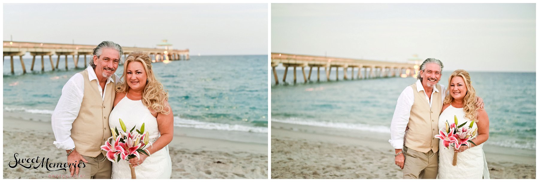 When you want a tropical wedding, look no further than sunny Florida! And this tropical wedding at the Wyndham Deerfield Beach Resort sets the bar high, with its sweetheart table lined with pineapple palm trees and every table decked out in pineapples and birds of paradise!