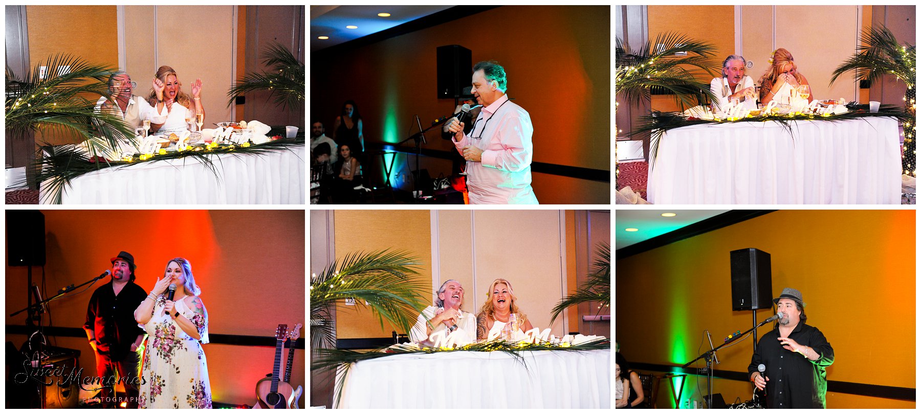 When you want a tropical wedding, look no further than sunny Florida! And this tropical wedding at the Wyndham Deerfield Beach Resort sets the bar high, with its sweetheart table lined with pineapple palm trees and every table decked out in pineapples and birds of paradise!