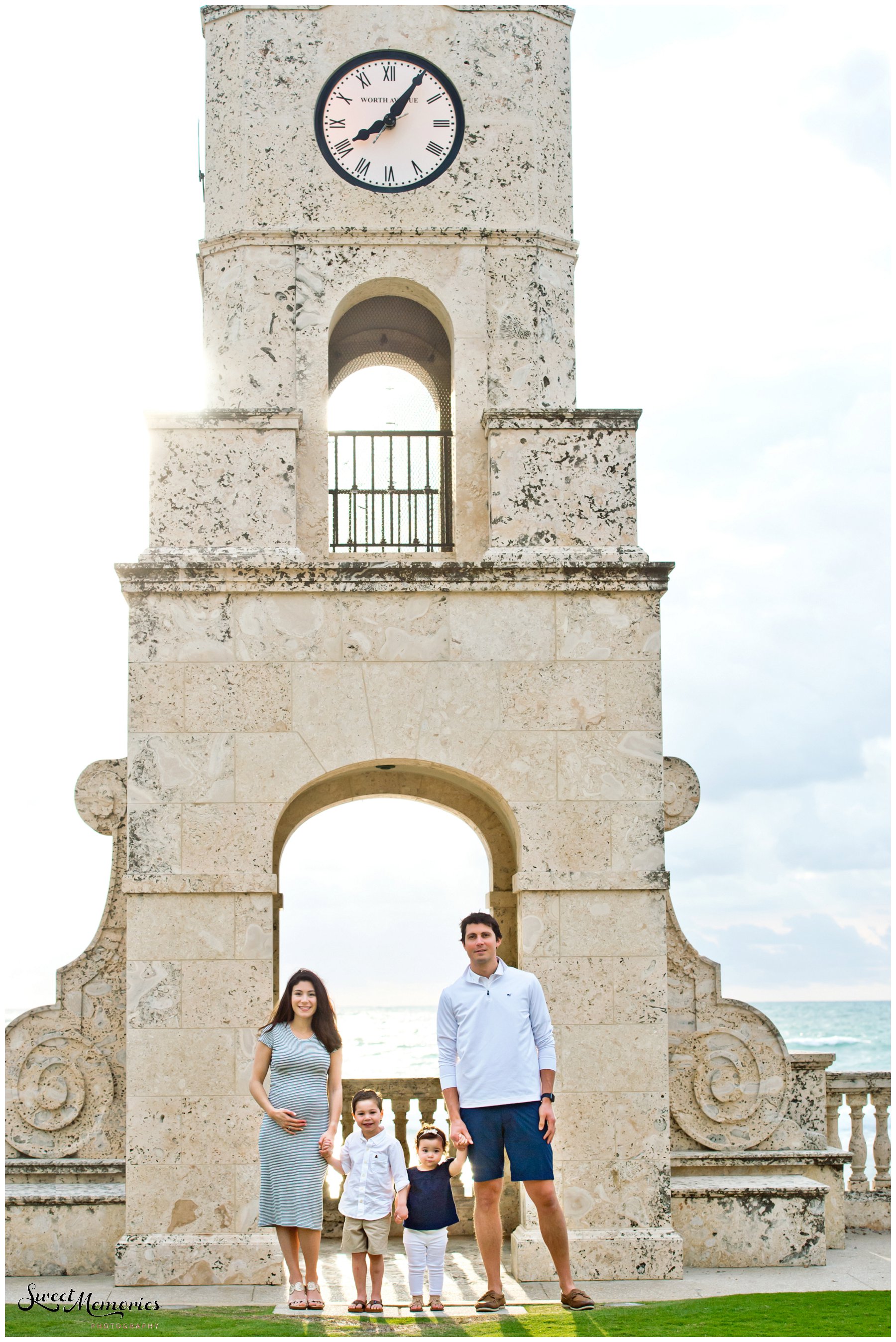 When on vacation, why not take advantage and get some updated pictures? That's what this family did ... they had fun with their Worth Avenue family session in West Palm Beach while on a much-needed family vacation.