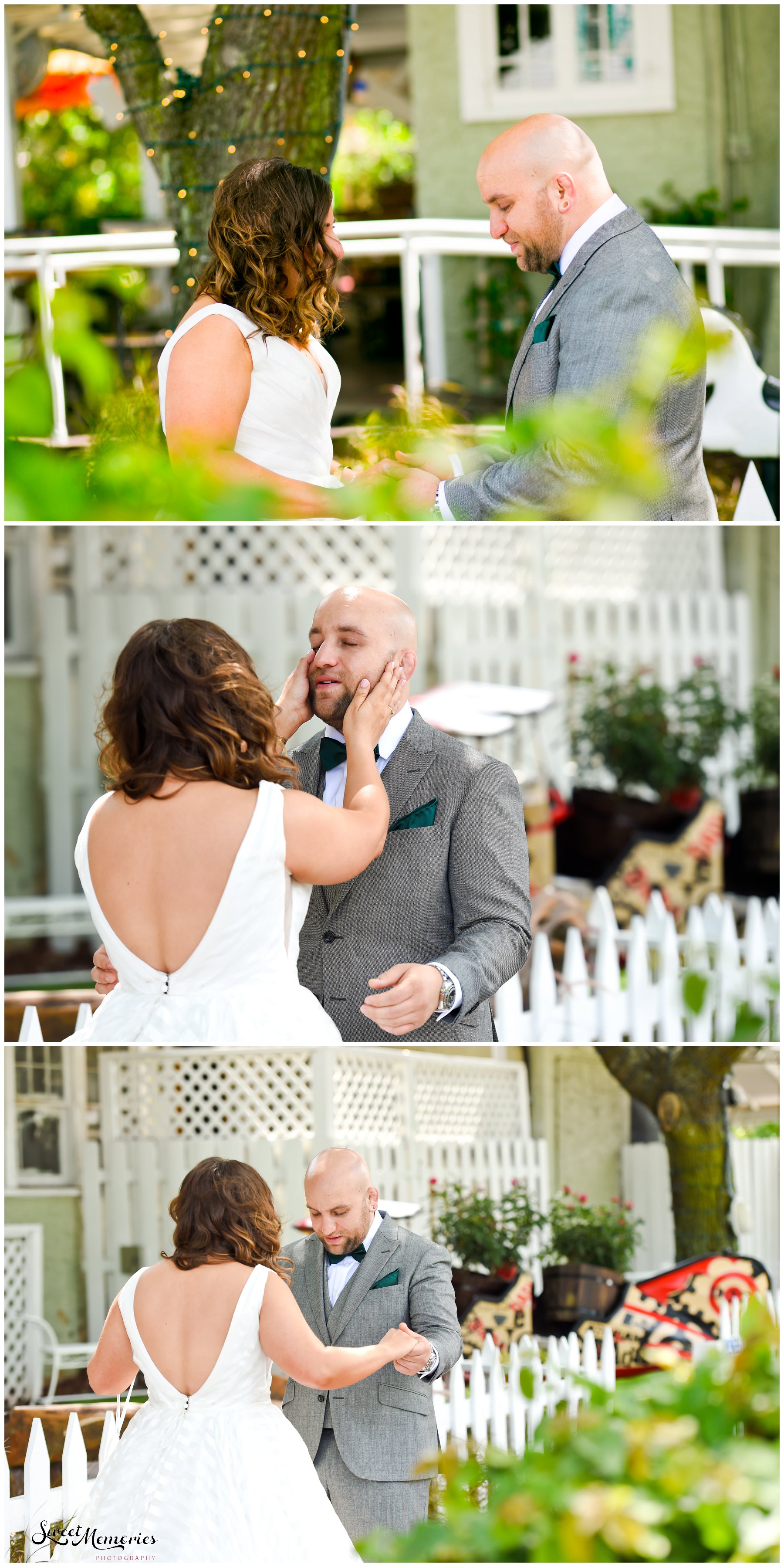 Zoey and Max's Fieldhouse at Old School Square Wedding: The Fieldhouse at Old School Square in Delray Beach caught the couple's attention. Since Max and Zoey are a very casual couple, they wanted "something a little more 'us' that had an understated charm."