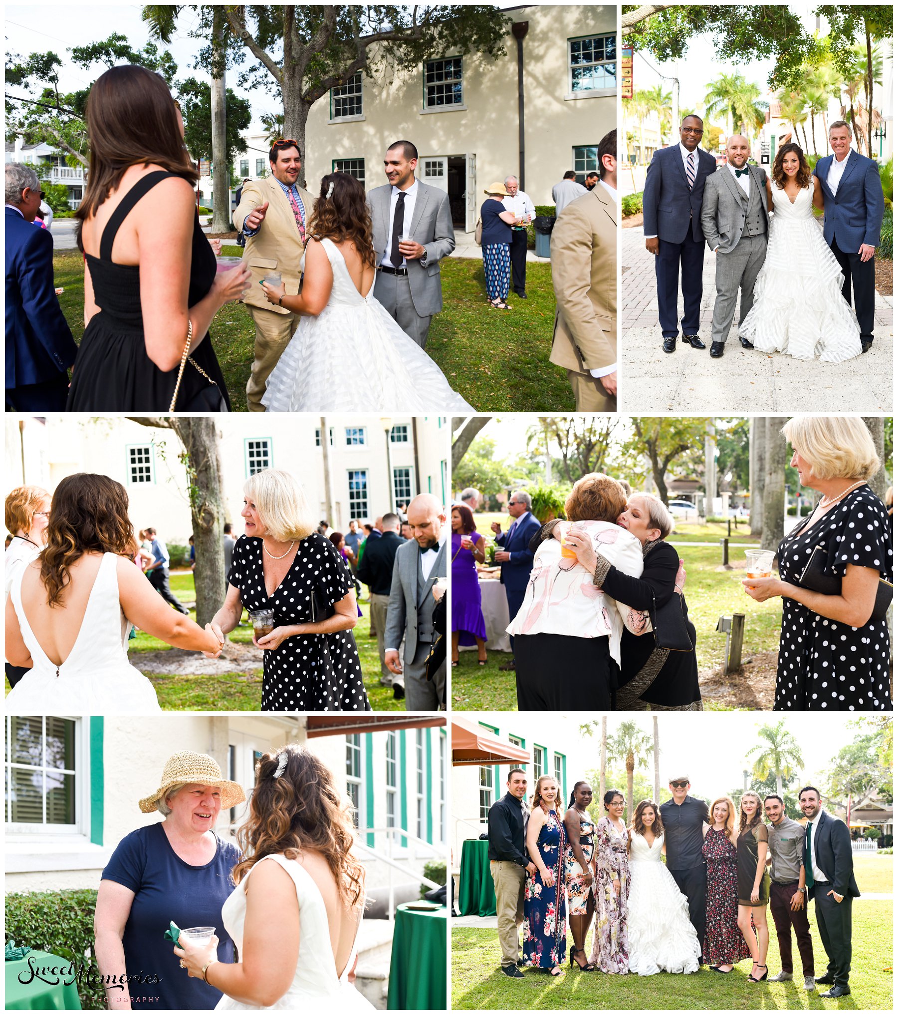 Zoey and Max's Fieldhouse at Old School Square Wedding: The Fieldhouse at Old School Square in Delray Beach caught the couple's attention. Since Max and Zoey are a very casual couple, they wanted "something a little more 'us' that had an understated charm."