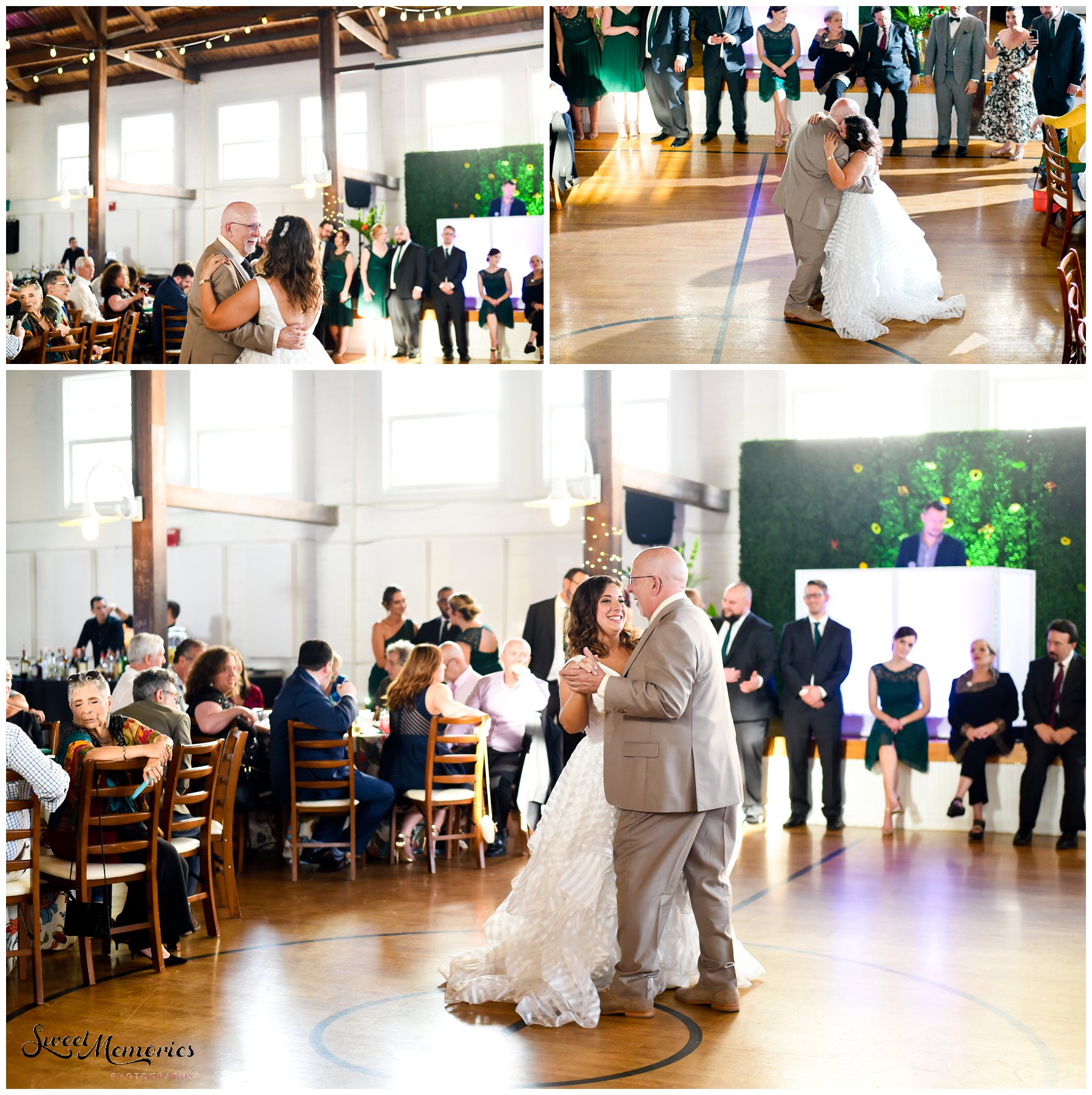 Zoey and Max's Fieldhouse at Old School Square Wedding: The Fieldhouse at Old School Square in Delray Beach caught the couple's attention. Since Max and Zoey are a very casual couple, they wanted "something a little more 'us' that had an understated charm."