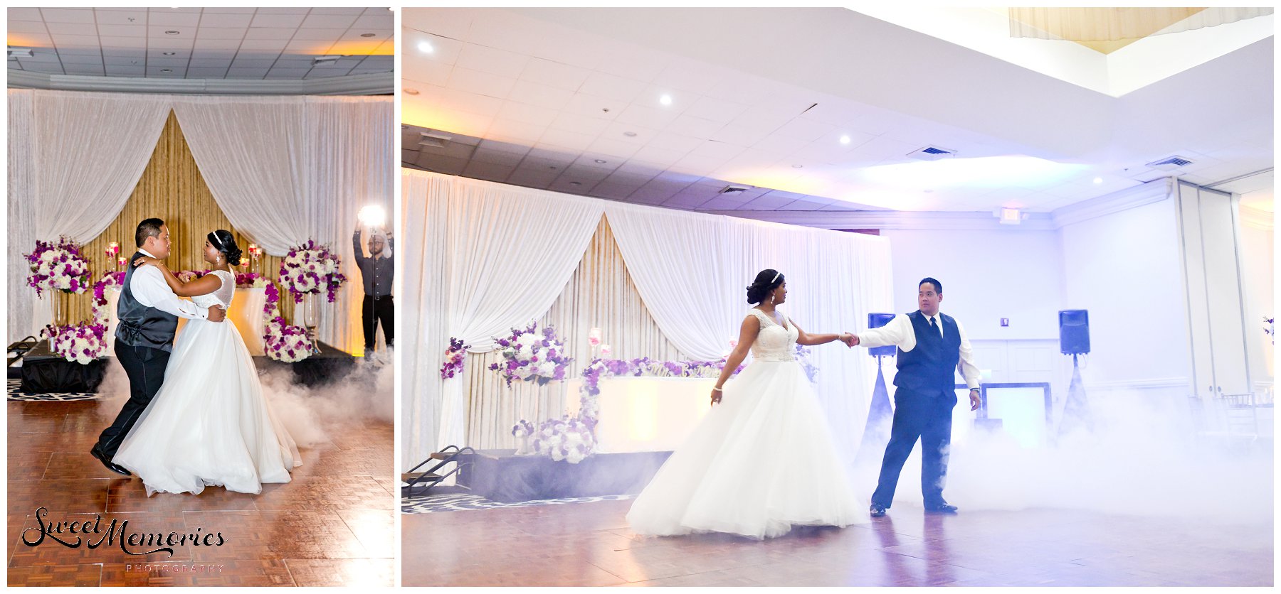 Andrea and David's glamorous purple and gold Fort Lauderdale wedding at St. Sebastian's and Bahia Mar was well worth the wait and planning. With their busy schedules and having a long distance relationship, it was no easy task but you'd never know because this wedding was perfect!