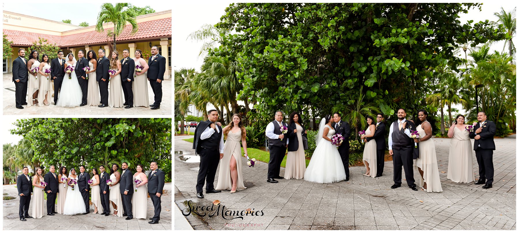 Andrea and David's glamorous purple and gold Fort Lauderdale wedding at St. Sebastian's and Bahia Mar was well worth the wait and planning. With their busy schedules and having a long distance relationship, it was no easy task but you'd never know because this wedding was perfect!