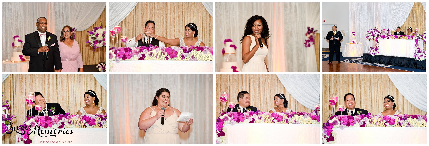 Andrea and David's glamorous purple and gold Fort Lauderdale wedding at St. Sebastian's and Bahia Mar was well worth the wait and planning. With their busy schedules and having a long distance relationship, it was no easy task but you'd never know because this wedding was perfect!