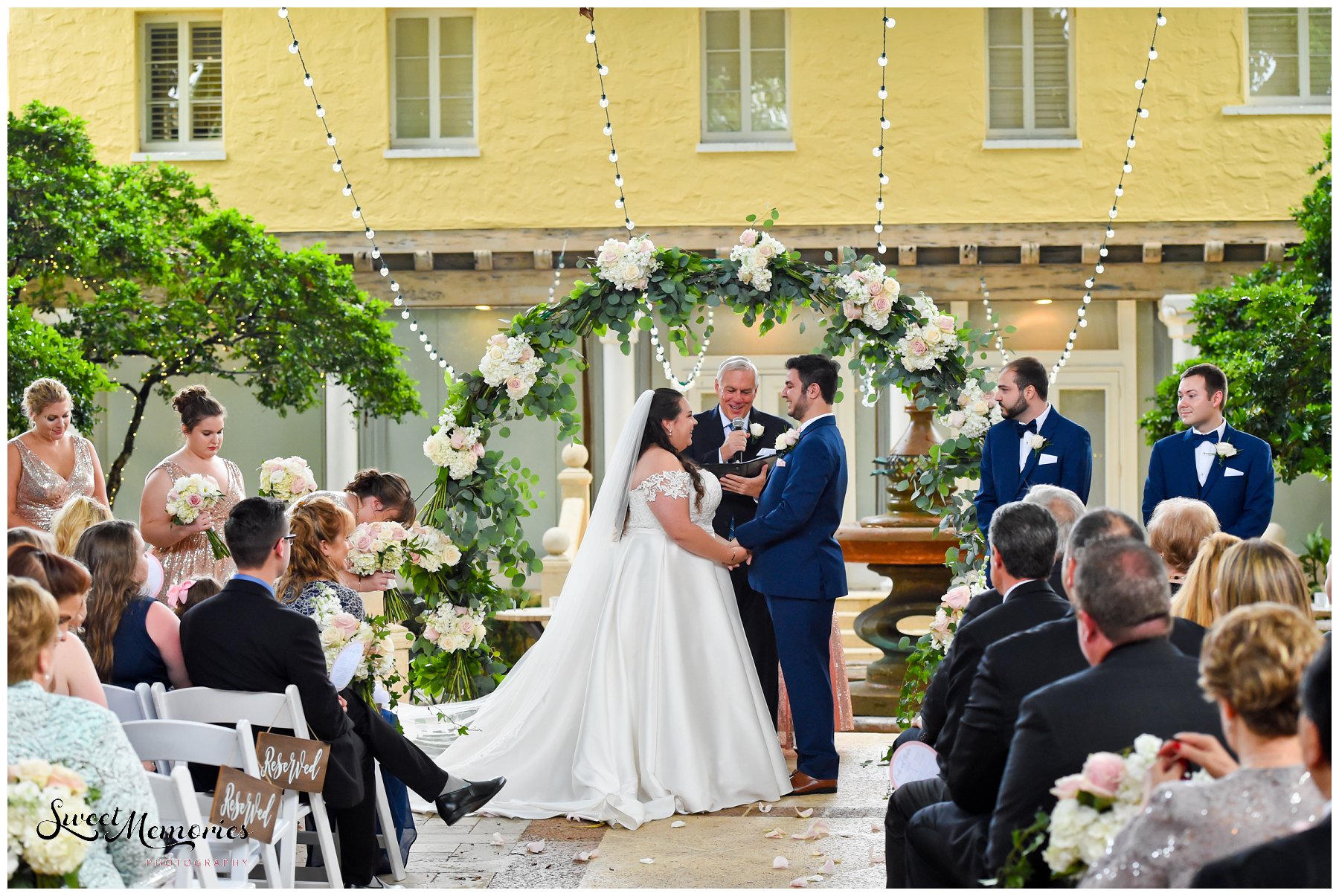 Nicki and Charlie's Addison wedding in Boca Raton was elegant, and adorned with blush and sparkles! A perfect representation of the couple and their love. And according to them, "every moment was amazing!" 