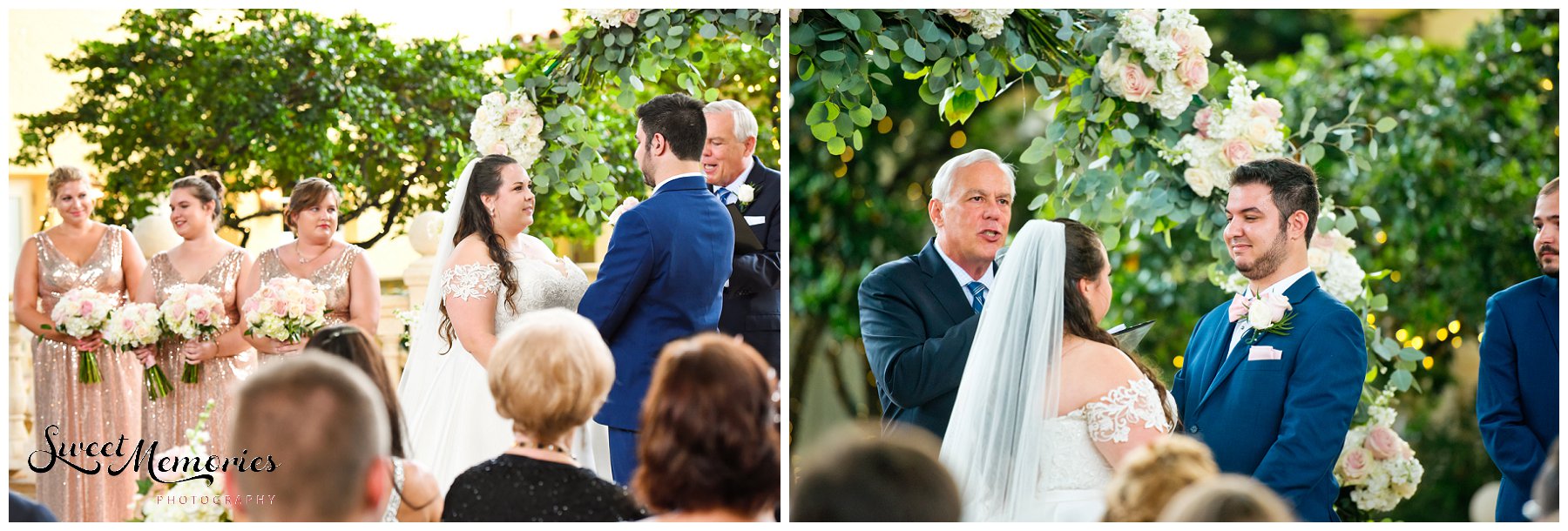 Nicki and Charlie's Addison wedding in Boca Raton was elegant, and adorned with blush and sparkles! A perfect representation of the couple and their love. And according to them, "every moment was amazing!" 