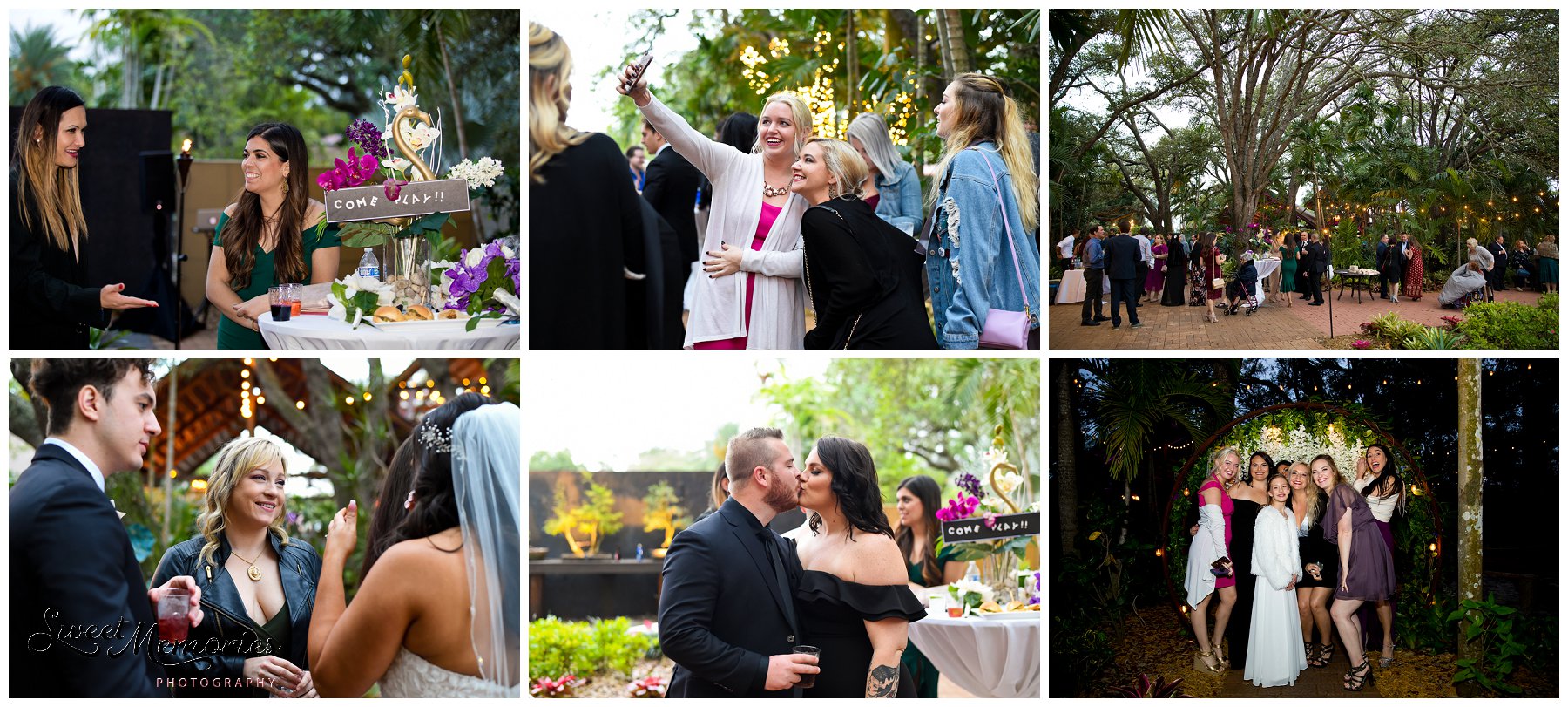 Tropical yet classic, Janice and Michael's Living Sculpture Sanctuary wedding in Davie was the perfect mix of romantic, hilarious, fun, sweet, and chic! After having met at a restaurant, his persistence, and a romantic proposal at the Flamingo gardens, they are now ready to tie the knot!