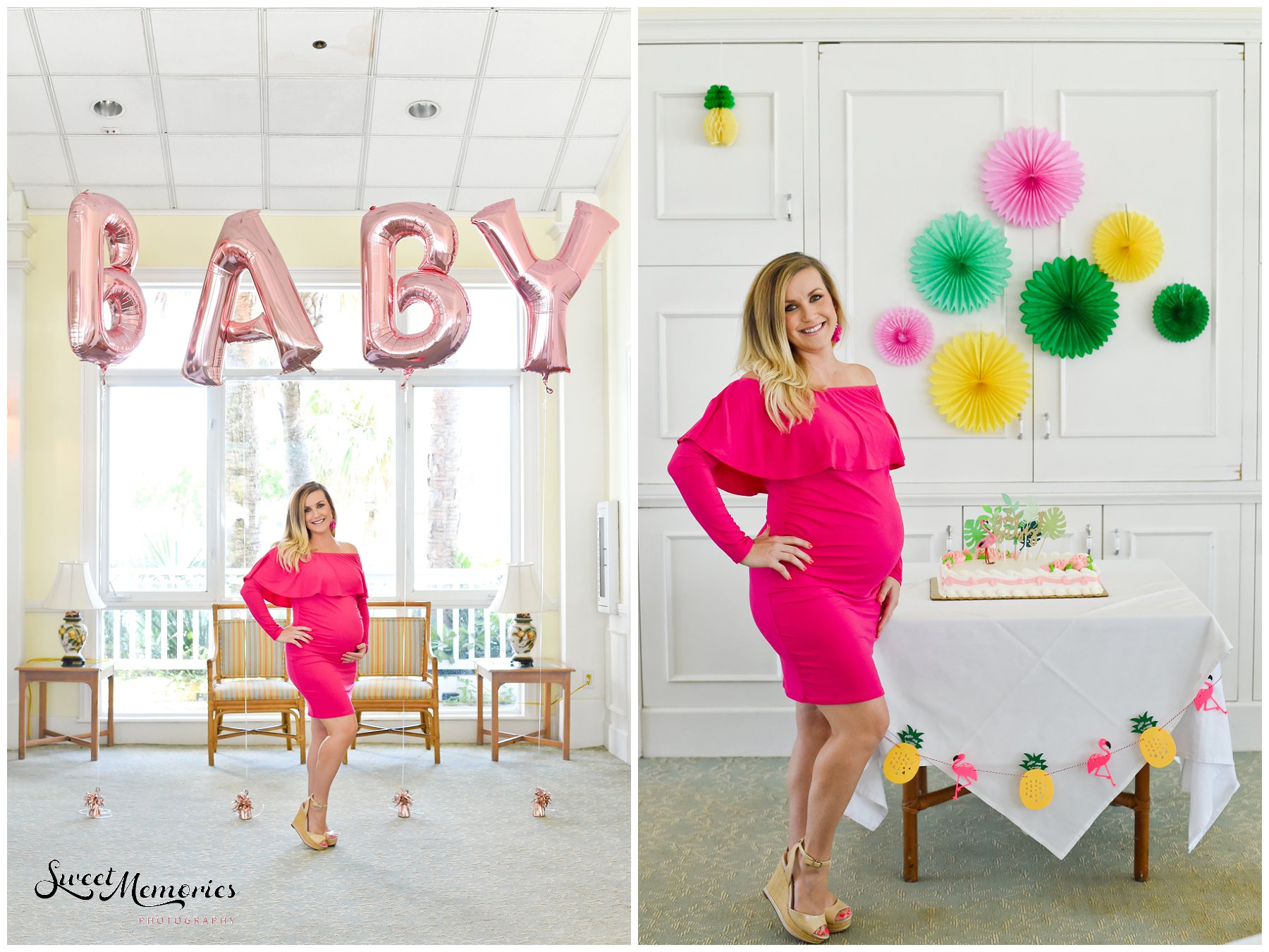 What's more fitting than a Florida-based mommy-to-be having a tropical baby shower? Decked out with flamingos, lemons, tropical colors, and plants at the Hillsboro Club, it was the perfect way to celebrate Blair and her baby, Harlow!