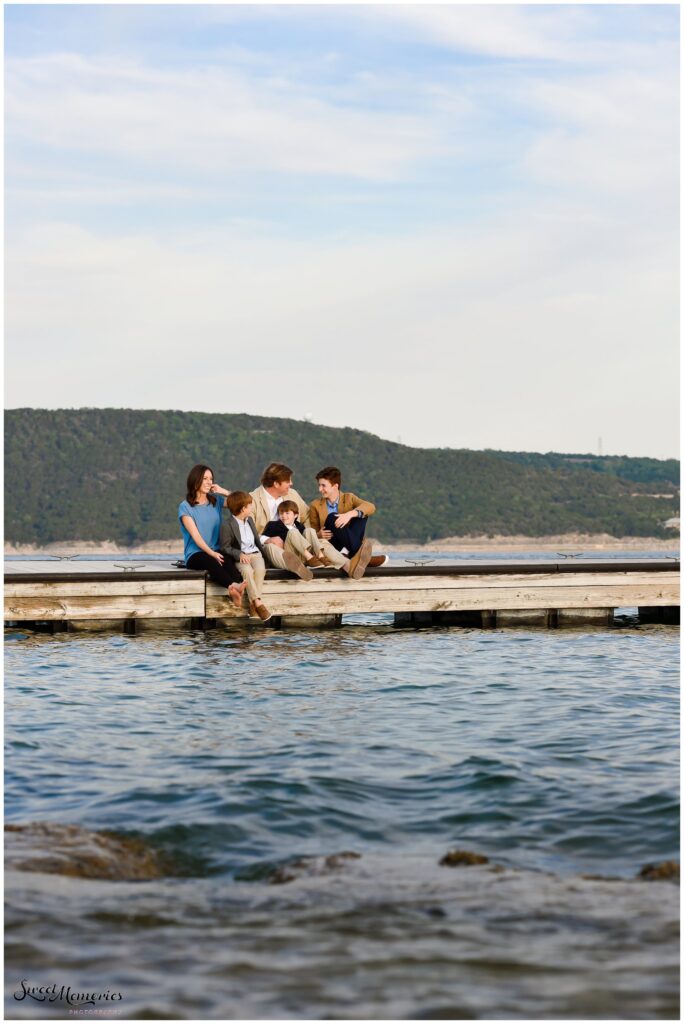 Candid moments on the boat ramp.