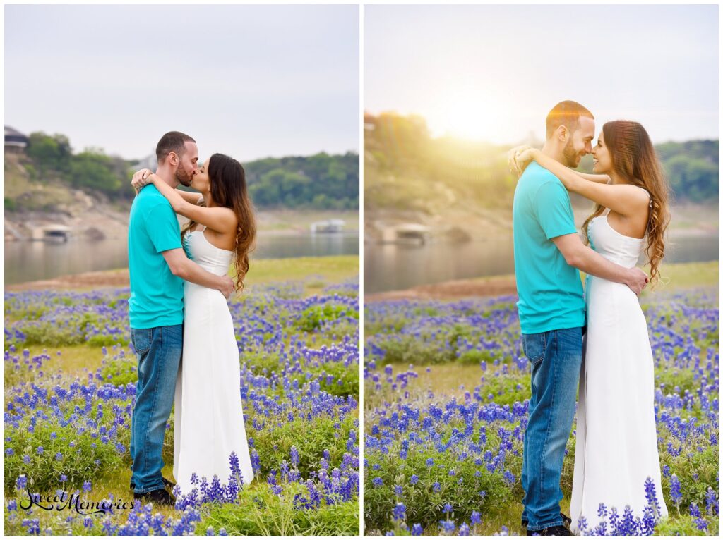 Romance between S+B in the field of Bluebonnets.