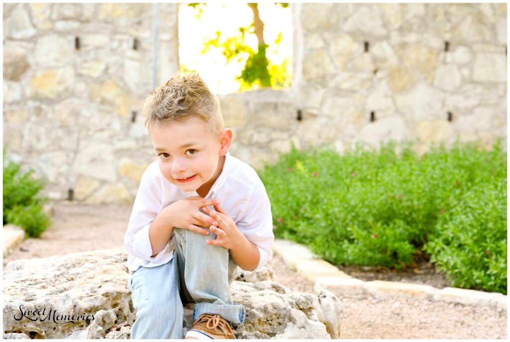 Phoenix was not a fan of taking photos by himself but we walked him through it and got some adorable shots!