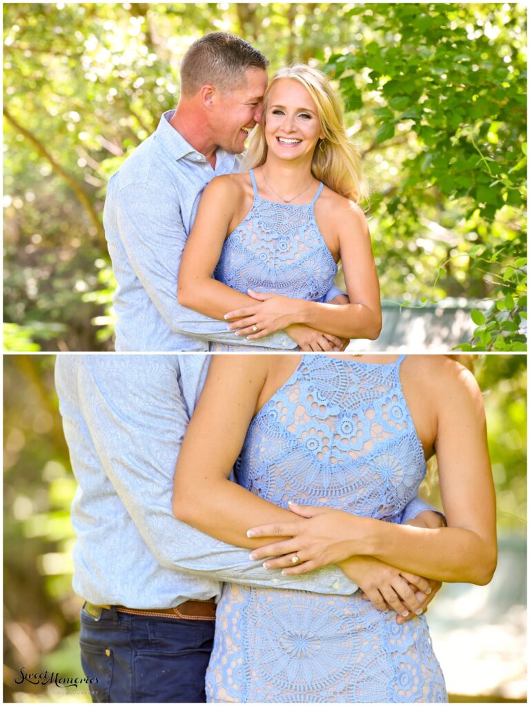 This Waco engagement session with a beautiful couple and their three furbabies was so much fun!