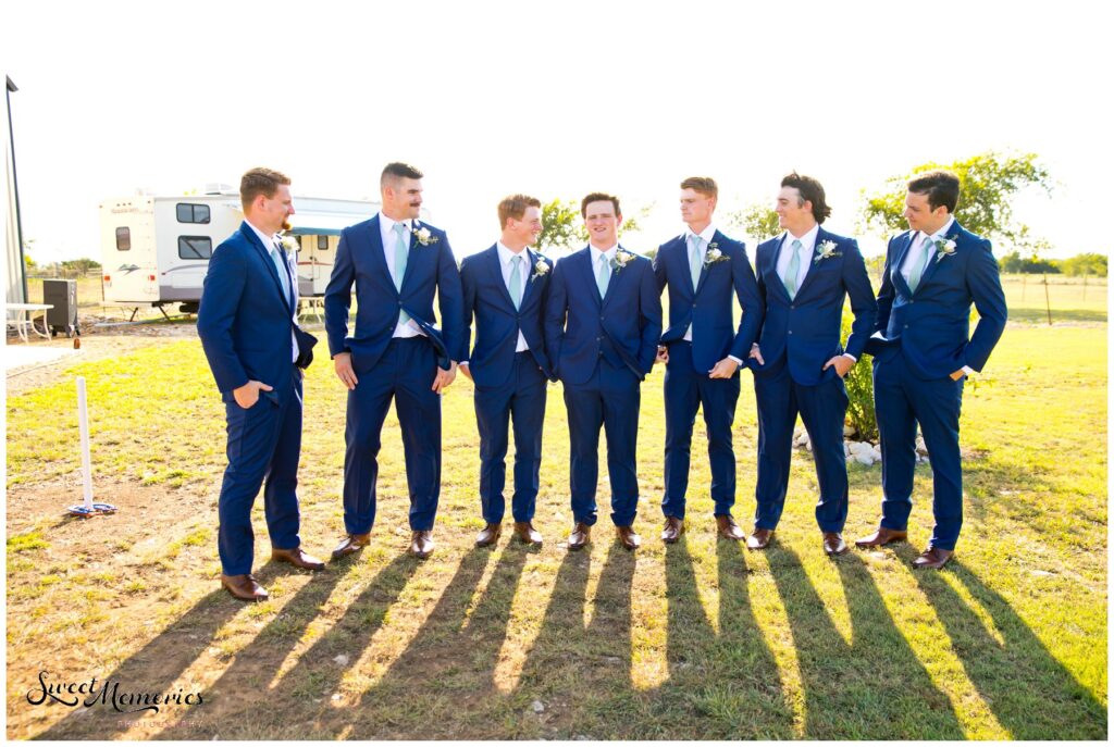 This wedding has it all: a sweet love story, beautiful couple, gorgeous day, and supportive family and friends. And although it was a typical summer day in Texas (by that, I mean, stuffy hot, like an oven), there was a nice breeze and fluffy cloud coverage. The perfect kind of day to get married!