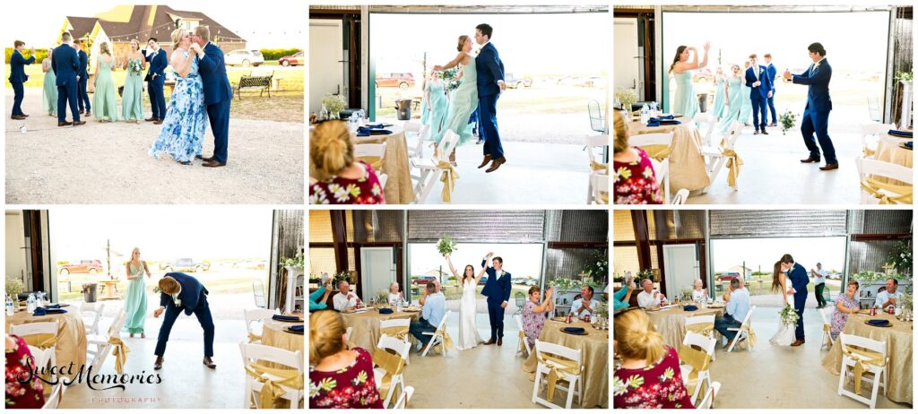 The Bertram wedding was so eventful and the bridal party brought the fun!