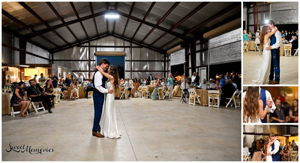 Kilee and Bradly enjoy their first dance as husband and wife.