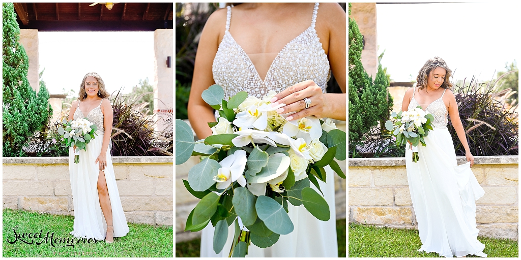 Bridal portraits at Vintage Villas with Andrea.