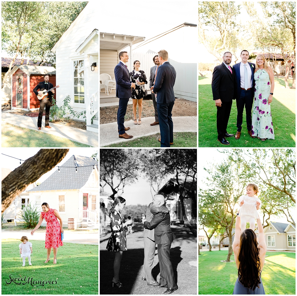 Right before the indoor ceremony | Dripping Springs wedding