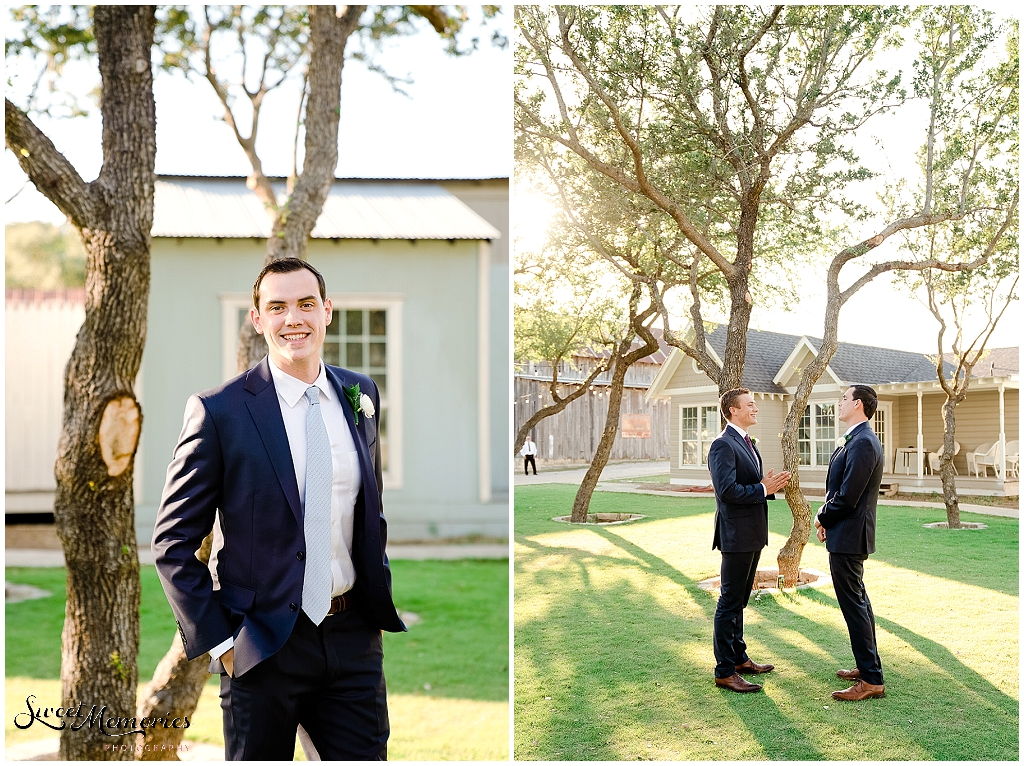 The handsome groom.