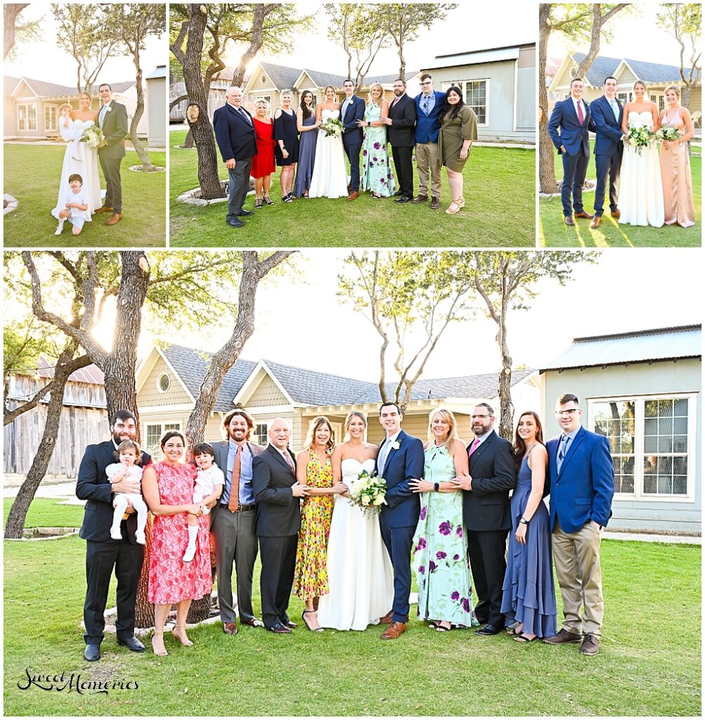 Formal family pictures | Dripping Springs Wedding