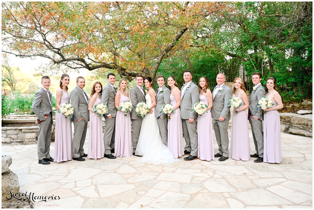 The beautiful wedding party.