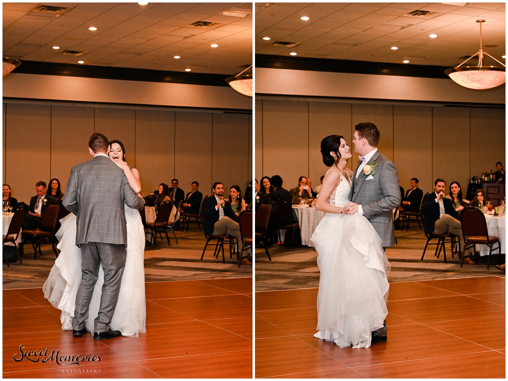 Their first dance as husband and wife.