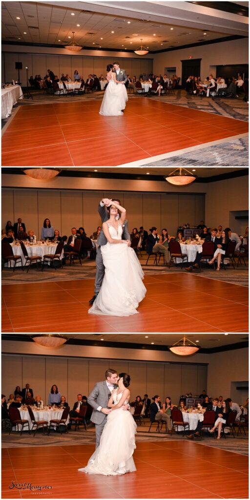 Their first dance as husband and wife.