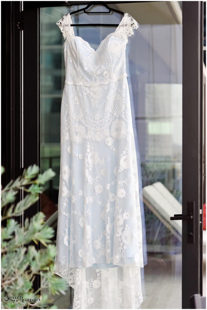 The Claire Pettibone wedding dress for the Taquero Mucho wedding.