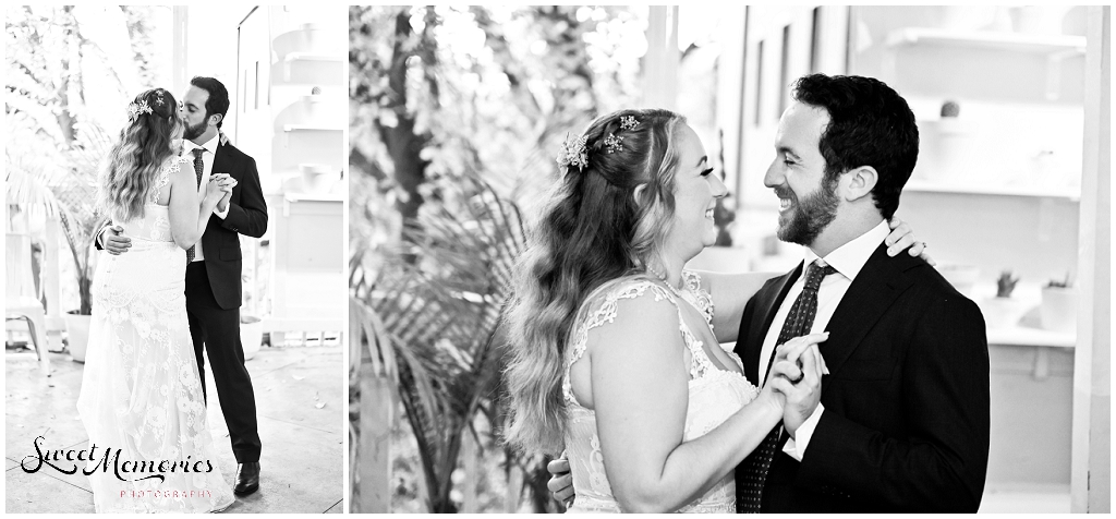 The couple's first dance to Tennessee Whiskey at Taquero Mucho in Austin, Texas.