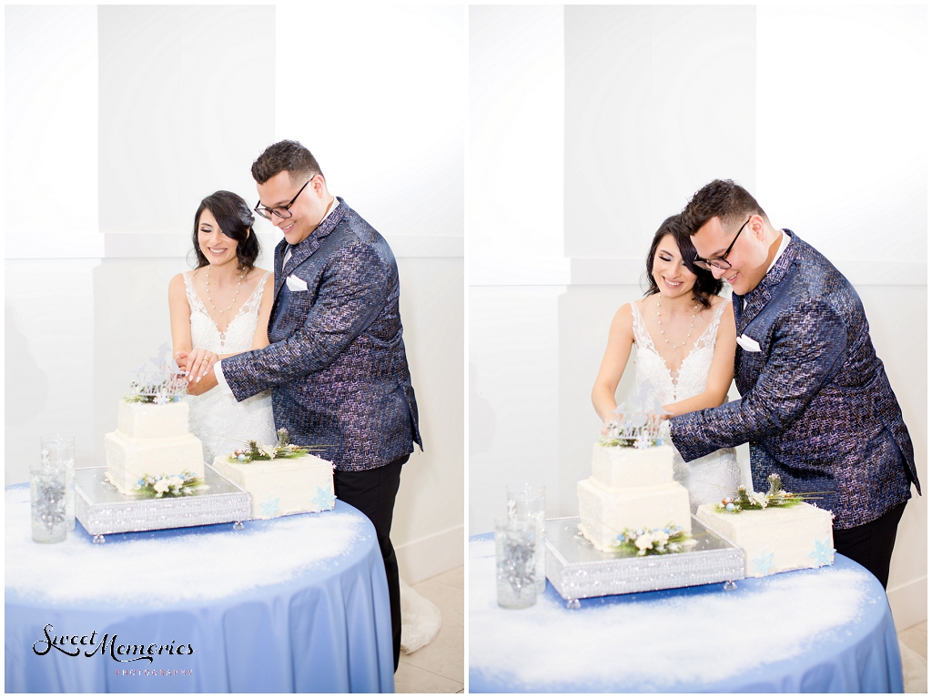 Cutting the cake