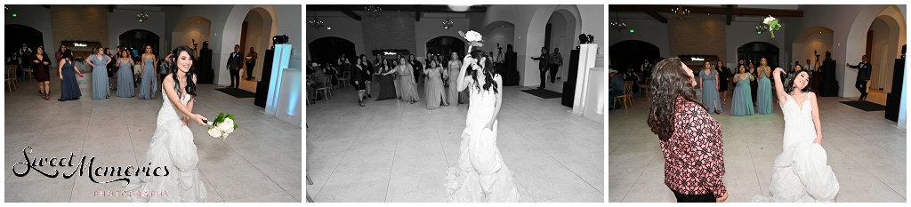 Bouquet toss