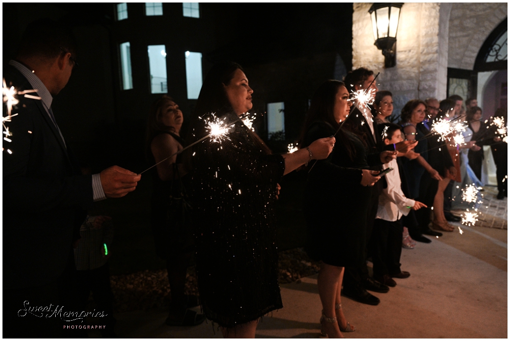 Sparkler exit at the Preserve at Canyon Lake