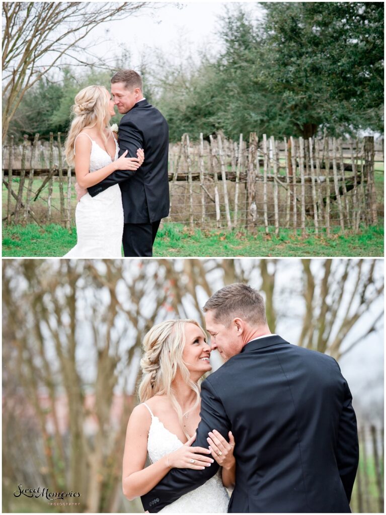 The bride and groom