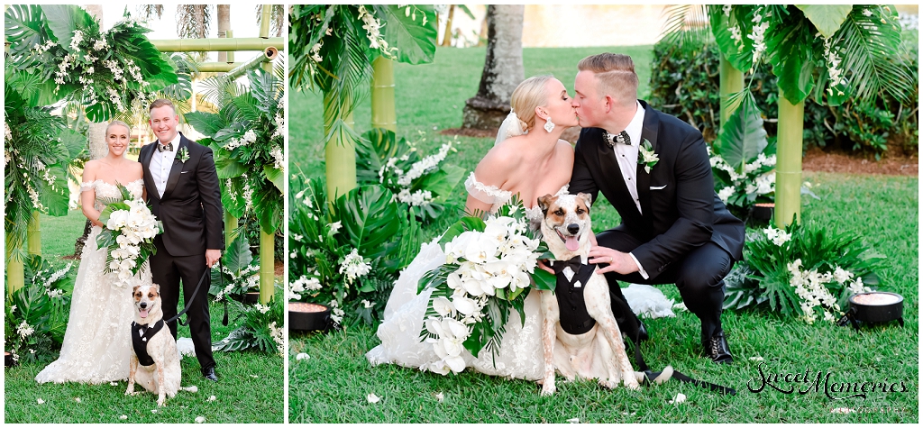 Kim and Jon with their furbaby