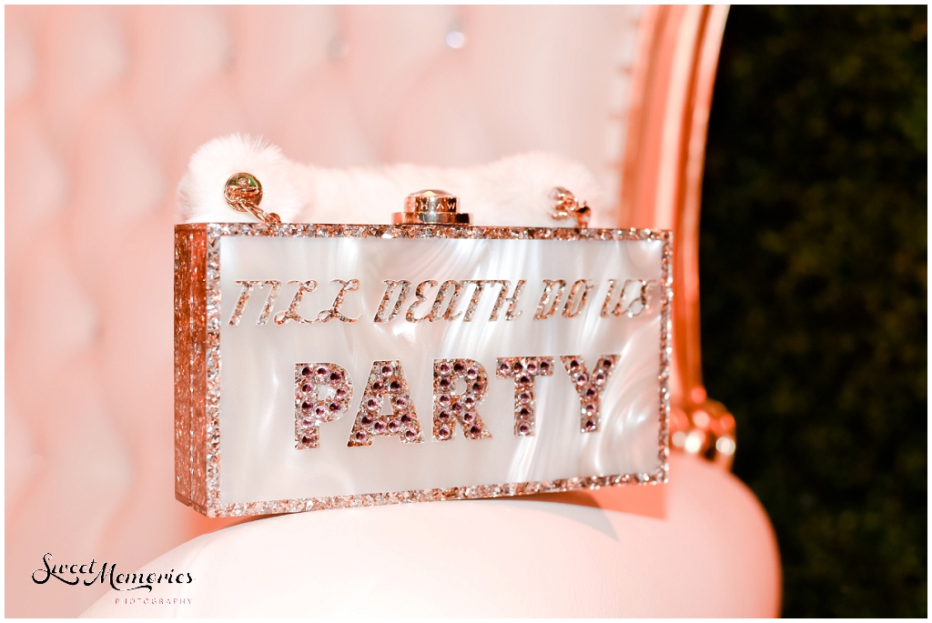 The bride's reception purse