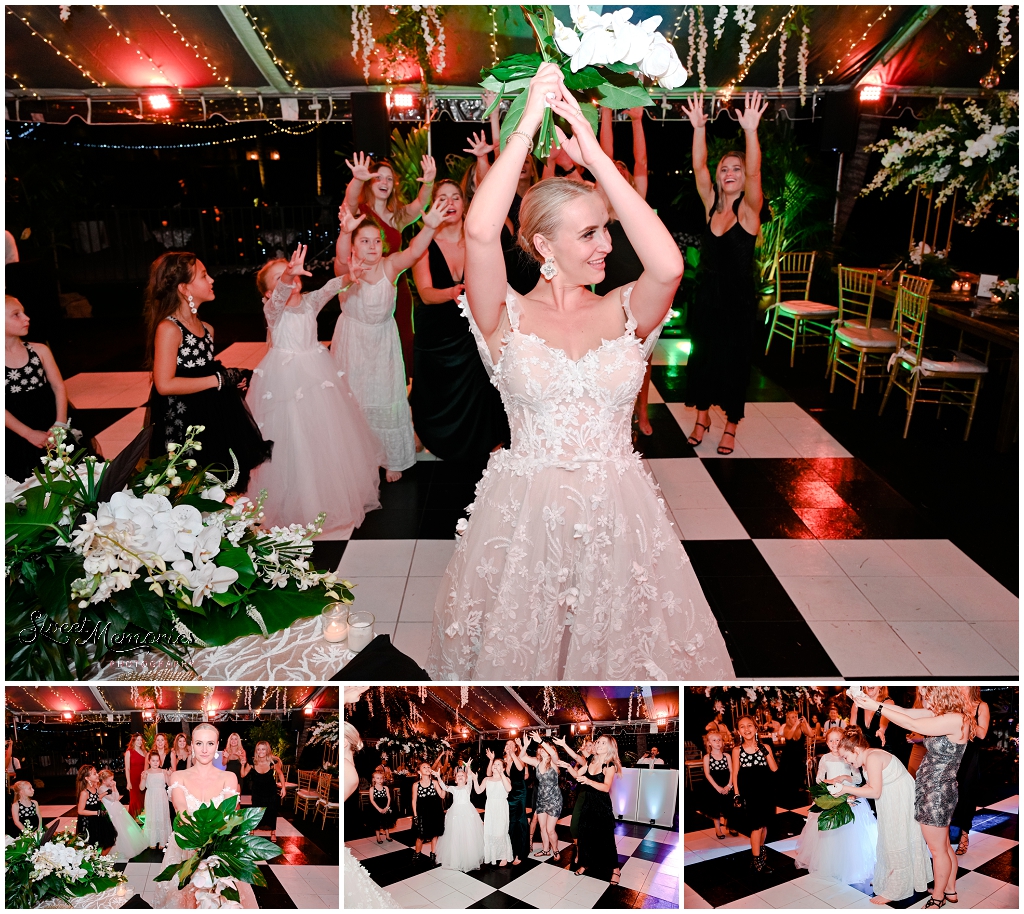 Bouquet toss