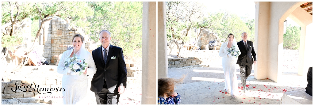 The bride and her dad