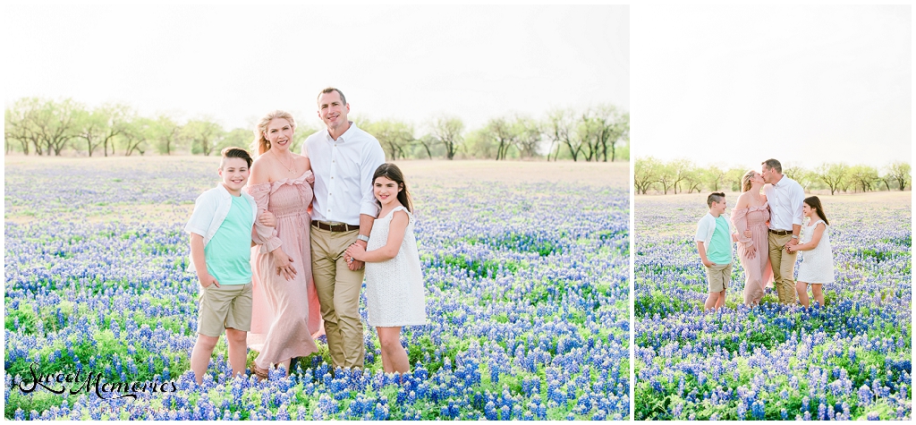 Bluebonnet family portraits in Austin Texas