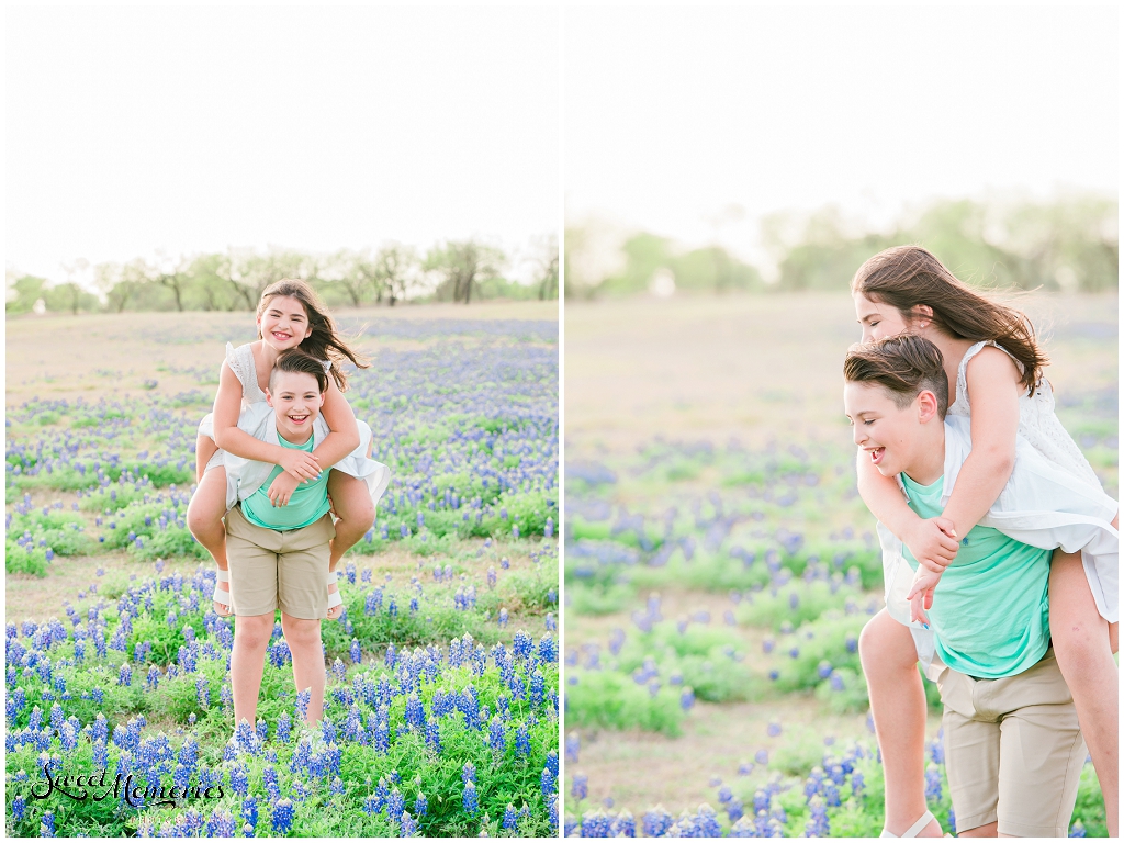 Bluebonnet family portraits in Austin Texas