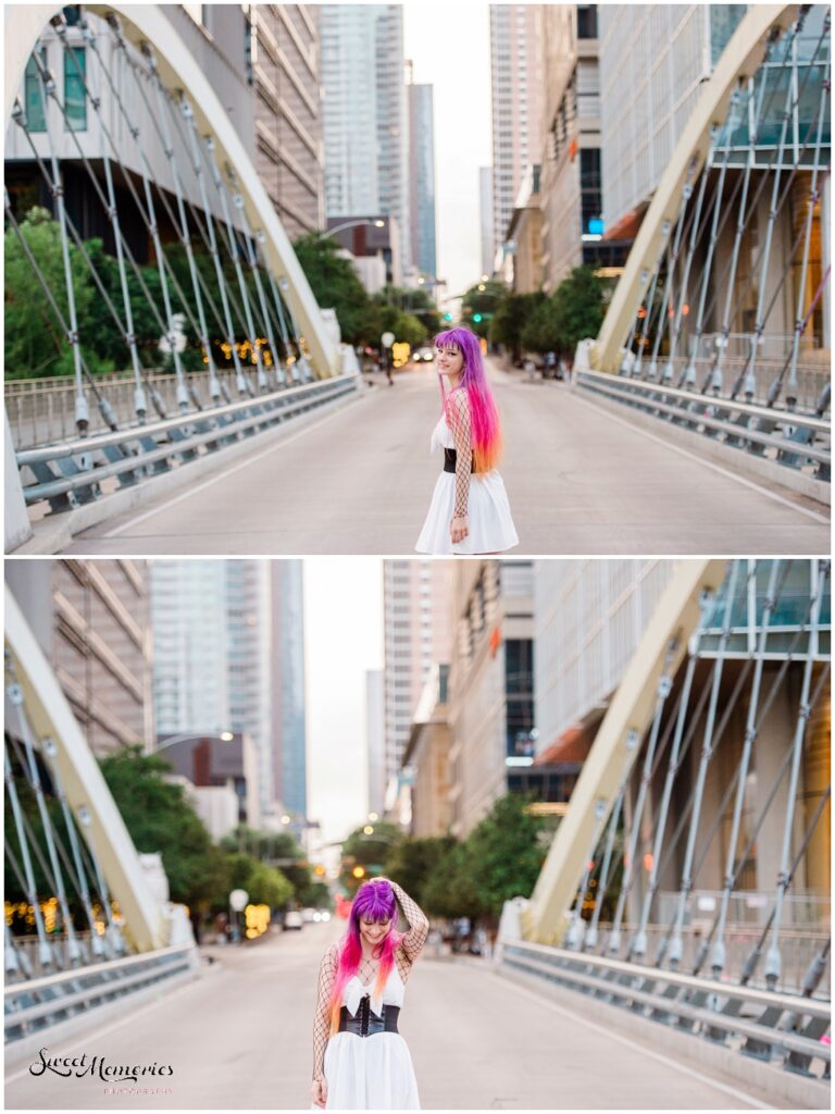 Senior photos in Downtown Austin