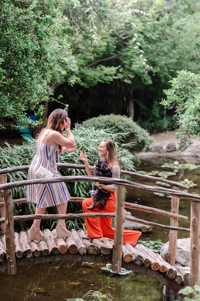 surprise proposal | zilker botanical garden