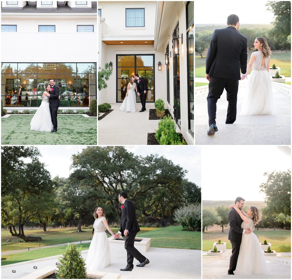 Bride and groom portraits at sunset at the Arlo.