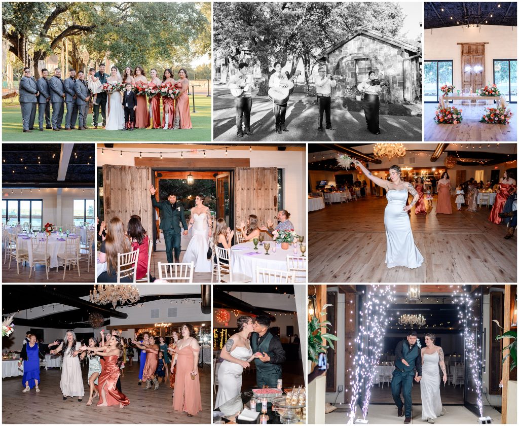 Wedding reception images at Two Hearts One Stream in Spicewood Texas